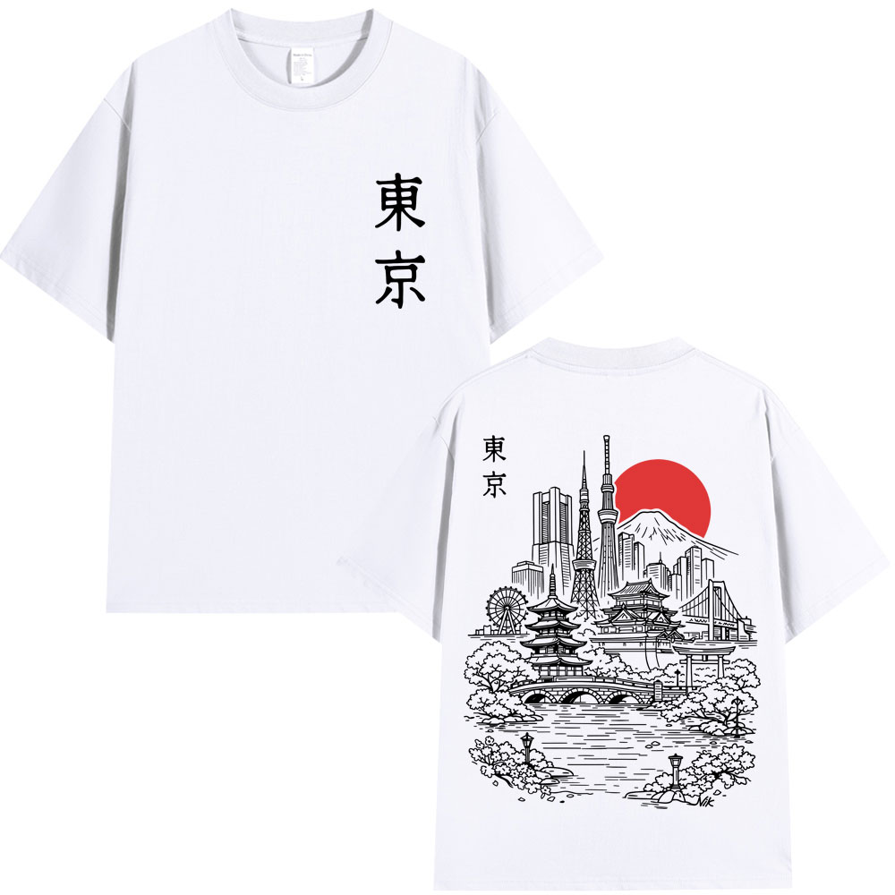 Vintage Fashion Tokyo - Kaus Grafis Perjalanan Sakura Gaya Tokyo