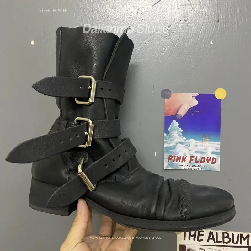 Vintage Fashion Style - Sepatu Bot Kulit Asli Pria Model