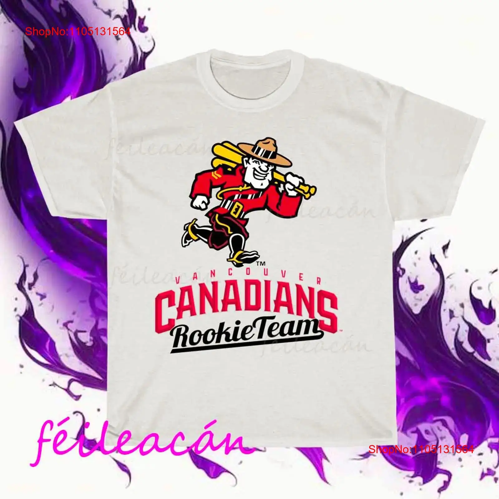 Vintage Fashion Vancouver - Kaos Amerika Logo Aktif Vancouver Canadians