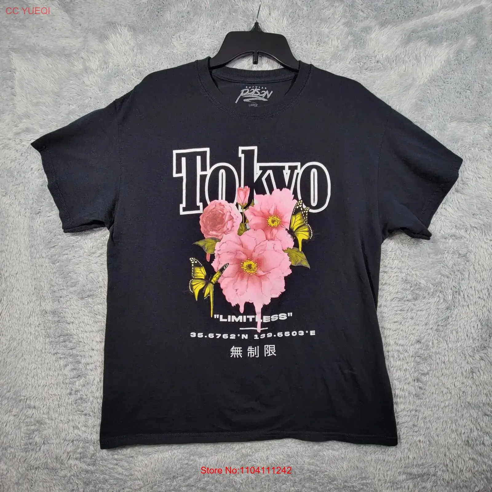 Vintage Fashion Tokyo - Kaos Tokyo Wanita Ukuran Besar Pink