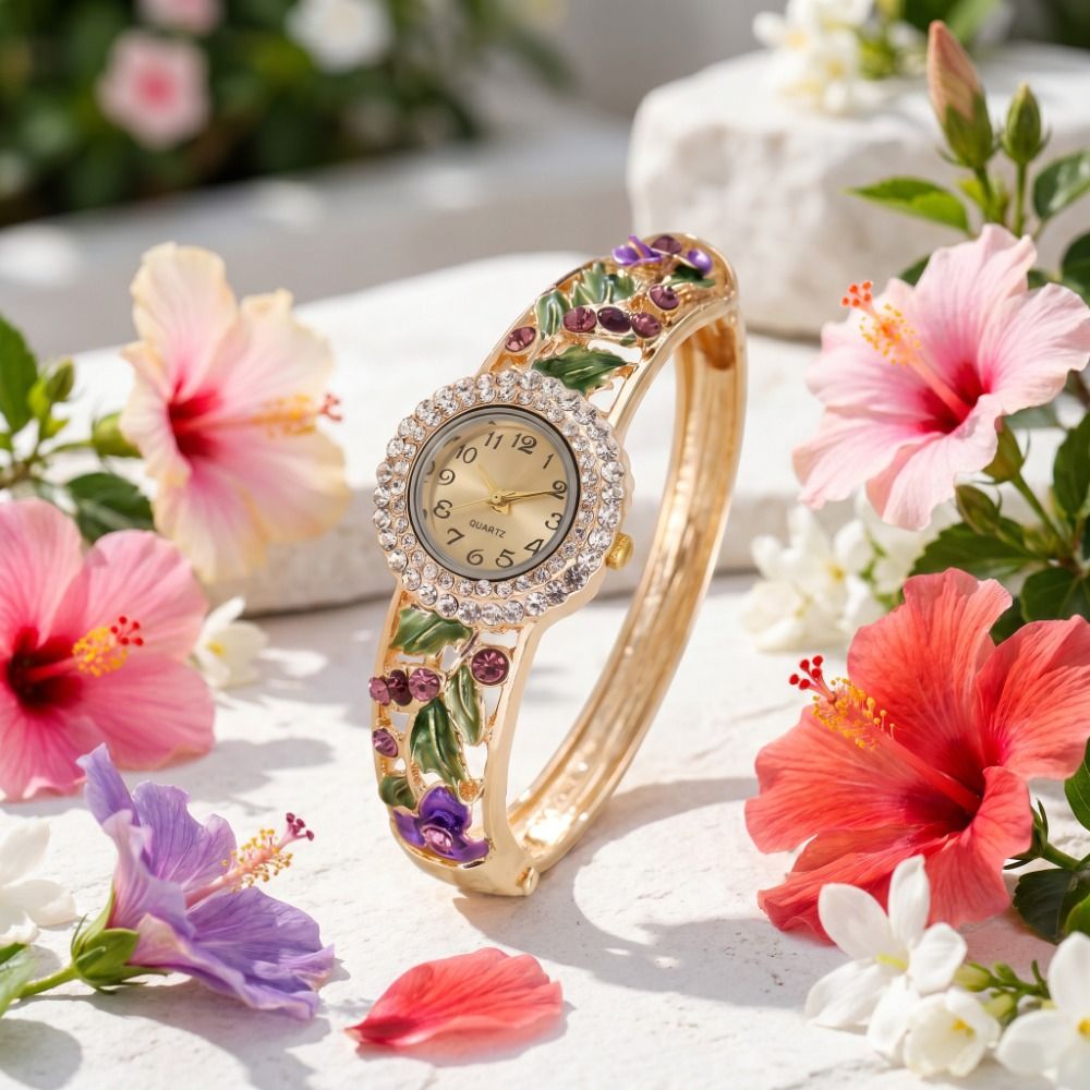 Vintage Fashion Week - Jam Tangan Vintage Kaya Motif Bunga