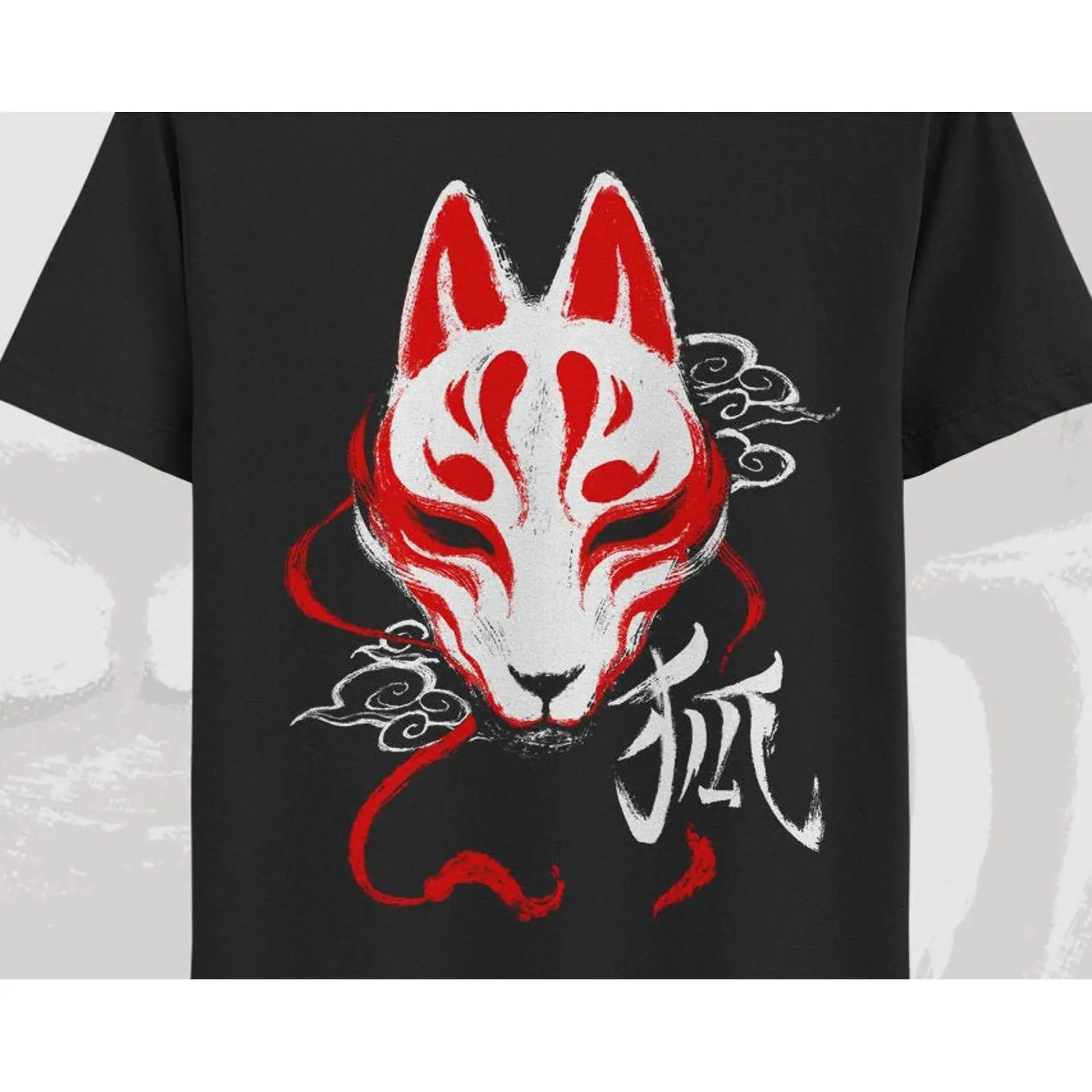 Vintage Fashion Tokyo - Kaos Masker Kitsune, Kaos Rubah Jepang,