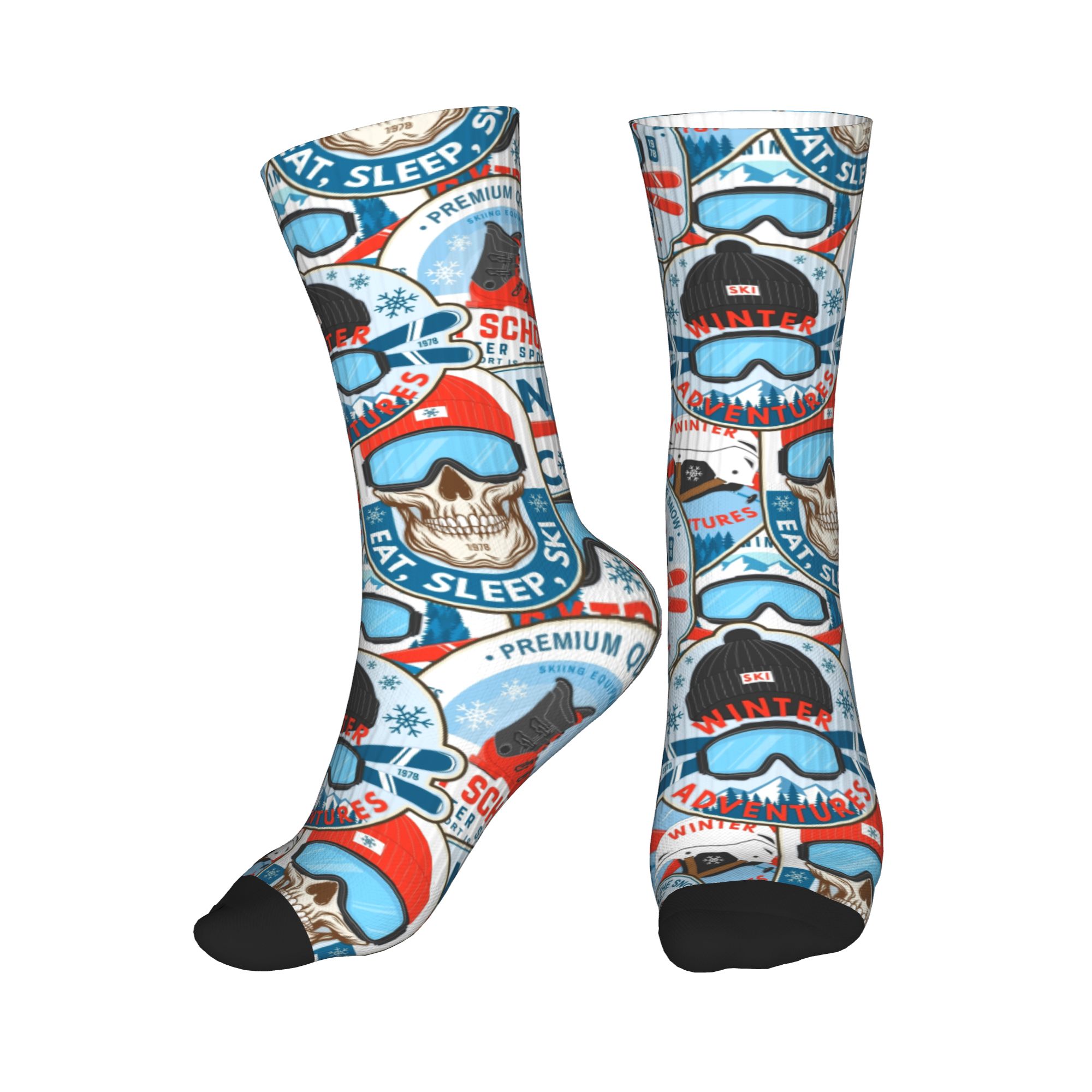 Vintage Fashion Prints - Kaus Kaki Cetak Tanpa Jahitan Klub