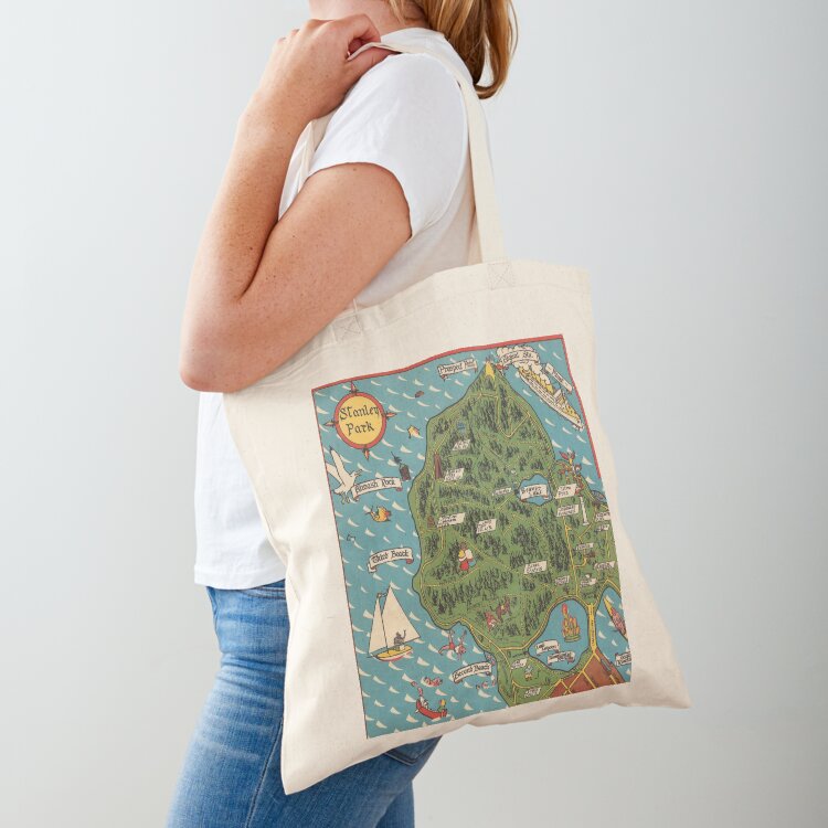 Vintage Fashion Vancouver - Tas Tote Kanvas Peta Vintage Stanley