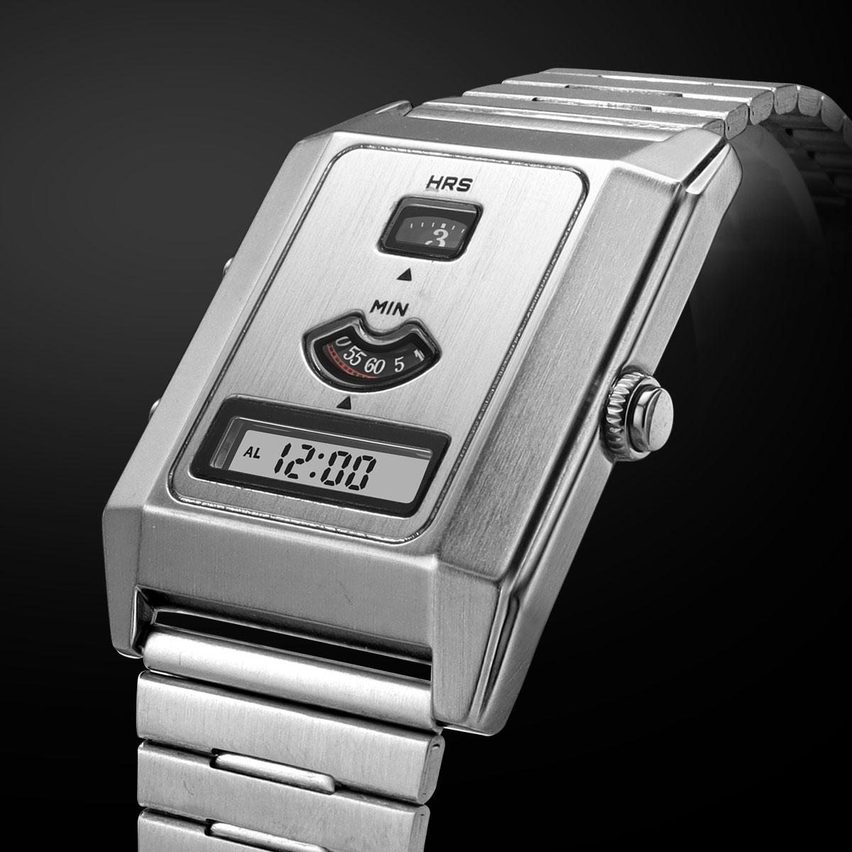 Vintage Fashion Week - Jam Tangan Pria Gerakan Ganda Elektronik
