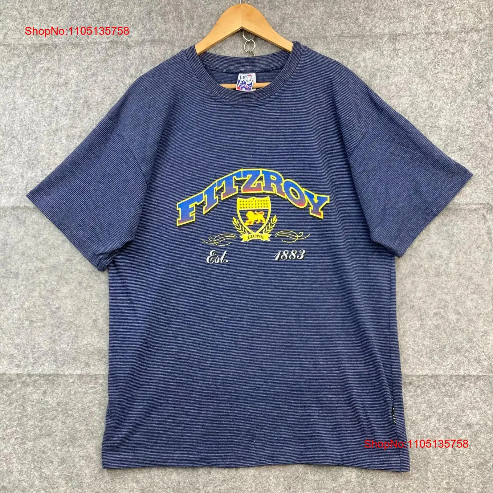 Vintage Fashion Brisbane - Kaus VINTAGE Fitzroy Brisbane Lions Pria