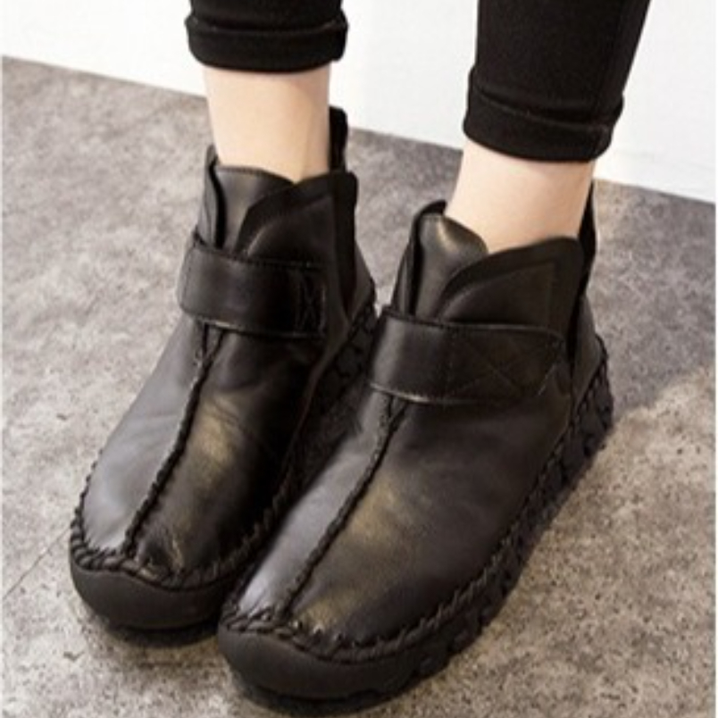 Vintage Fashion Style - Sepatu Boots Kulit Asli Wanita Model