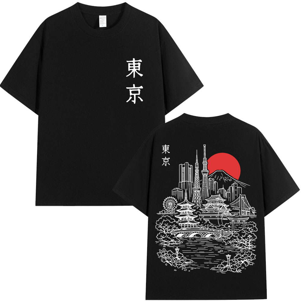 Kaus Grafis Perjalanan Sakura  - Vintage Fashion Tokyo ulasan dan harga