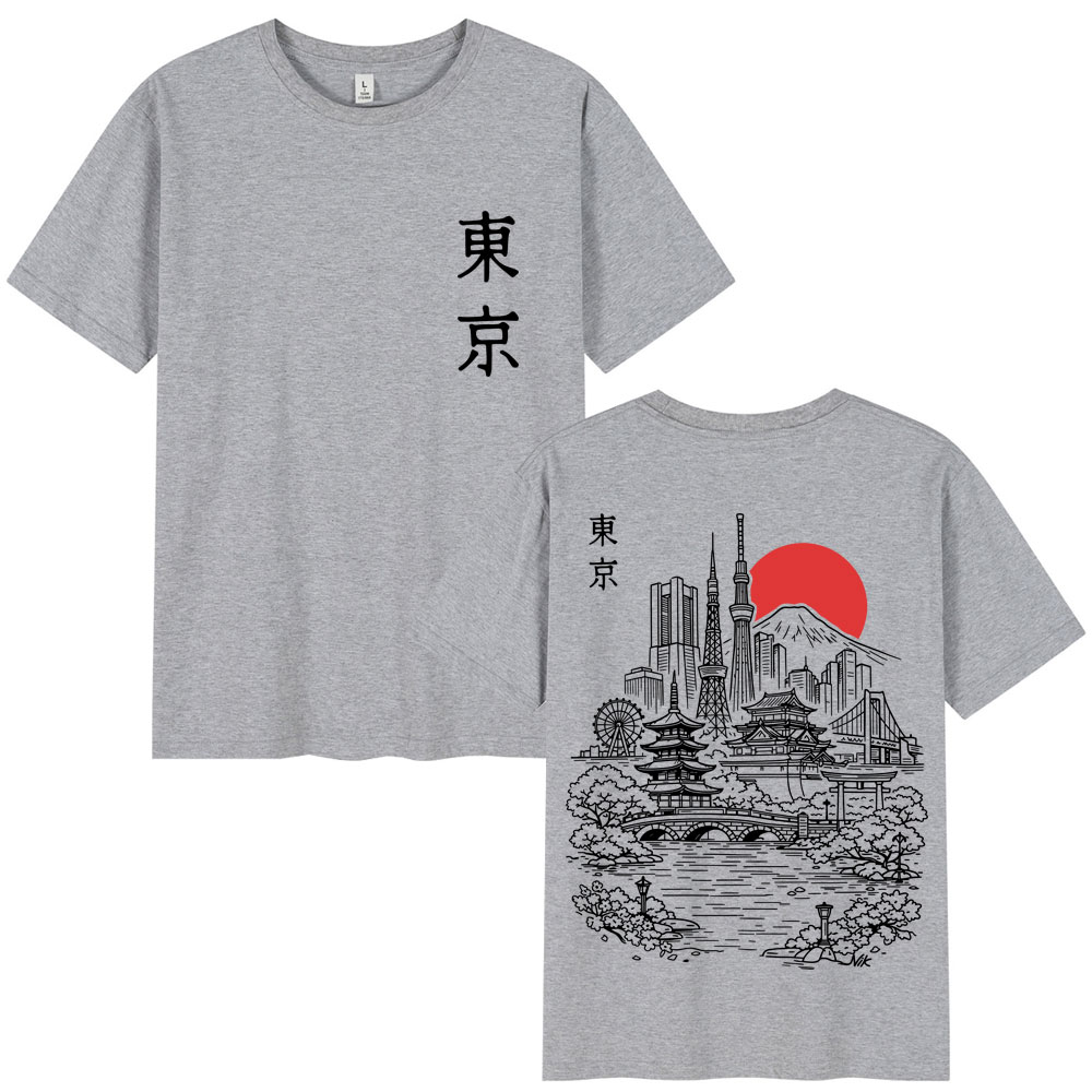 Kaus Grafis Perjalanan Sakura  - Vintage Fashion Tokyo ulasan dan harga
