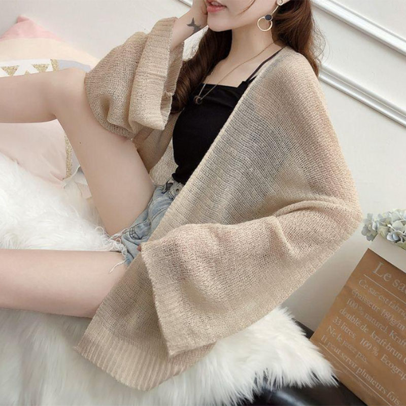 Kardigan Rajut Tipis Musim Sem - Crop Cardigan Vintage ulasan dan harga