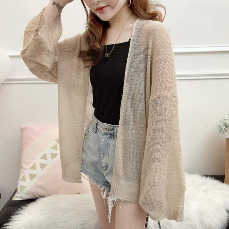 Kardigan Rajut Tipis Musim Sem - Crop Cardigan Vintage ulasan dan harga