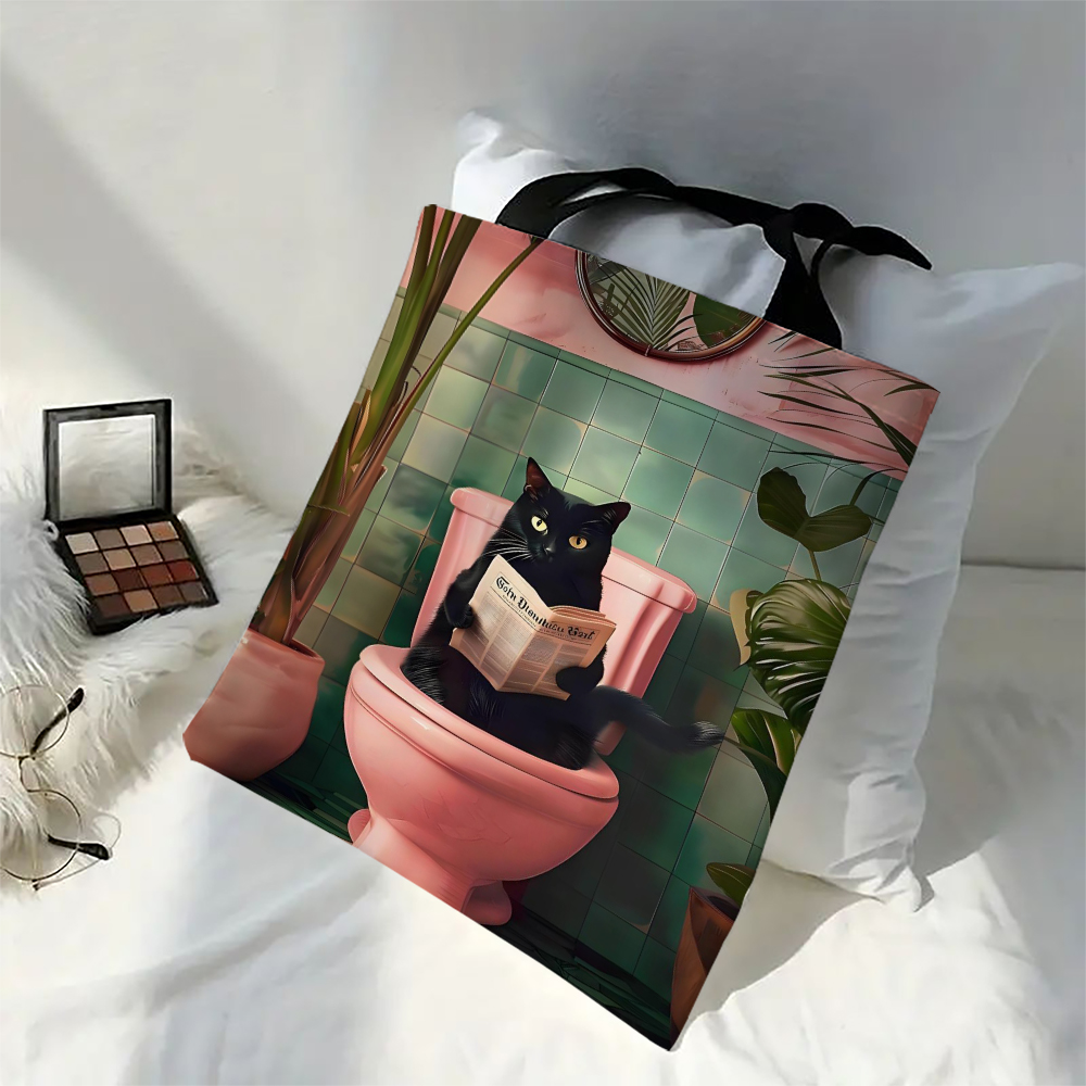 1 Buah Tas Bahu Kucing Hitam T - Vintage Fashion Newspaper ulasan dan harga