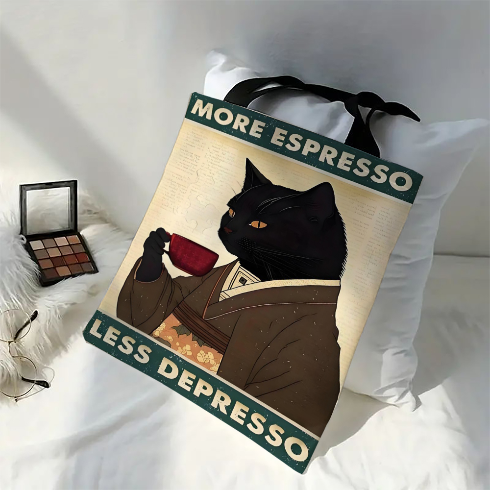 1 Buah Tas Bahu Kucing Hitam T - Vintage Fashion Newspaper ulasan dan harga