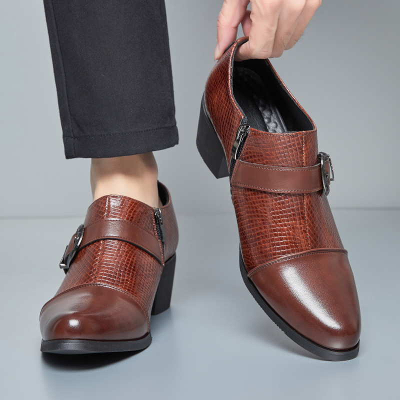 Sepatu Kulit Hak Tinggi Pria G - Vintage Fashion Prints ulasan dan harga