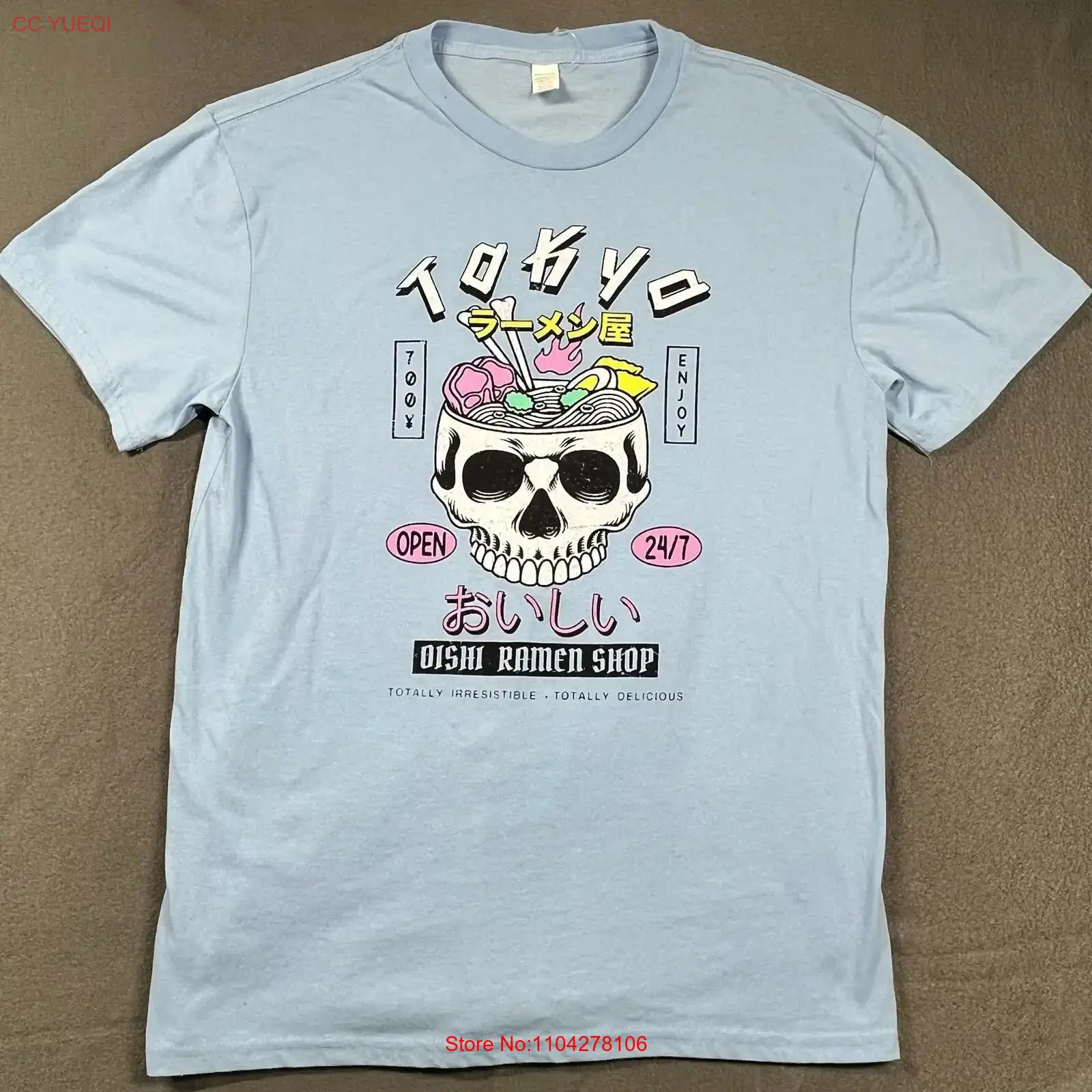 Kaos Toko Ramen Tokyo Oishi Mo - Vintage Fashion Tokyo ulasan dan harga