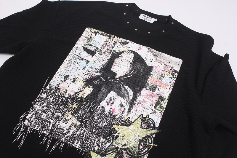 Kaos Pria High Street Graffiti - Vintage Fashion Prints ulasan dan harga