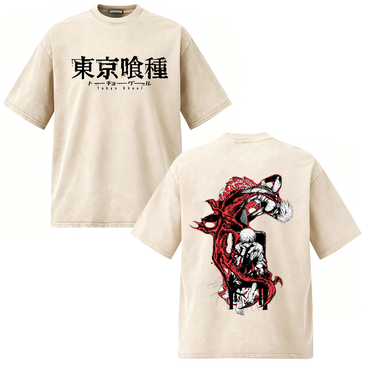 Kaus Anime Tokyo Ghoul Ken Kan - Vintage Fashion Tokyo ulasan dan harga