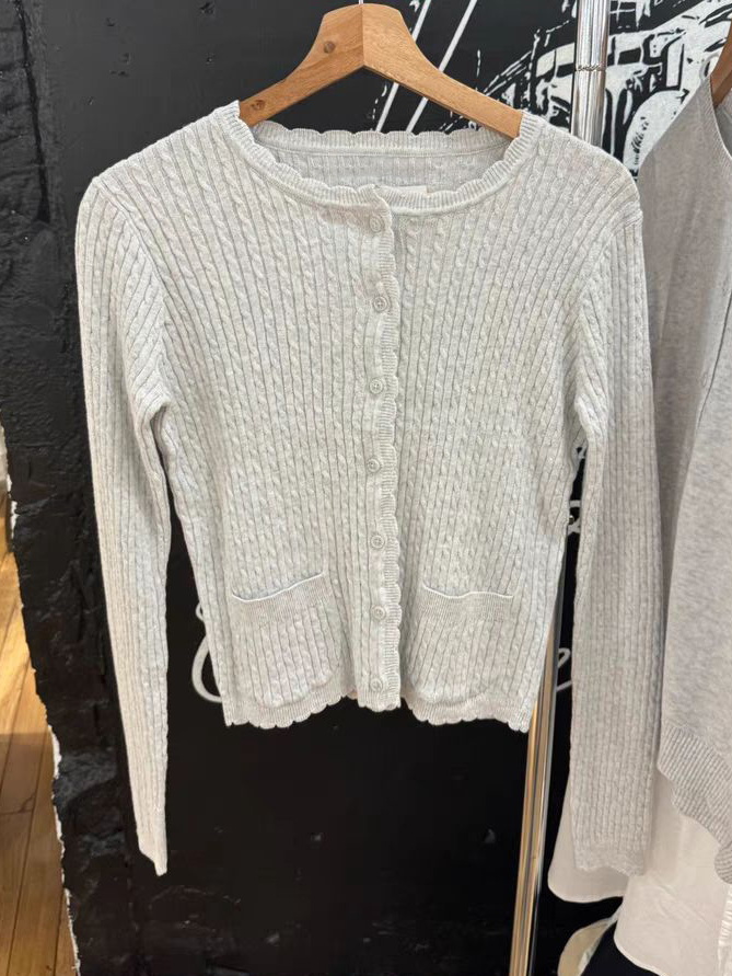 Sweater rajutan bunga lilit, a - Crop Cardigan Vintage ulasan dan harga