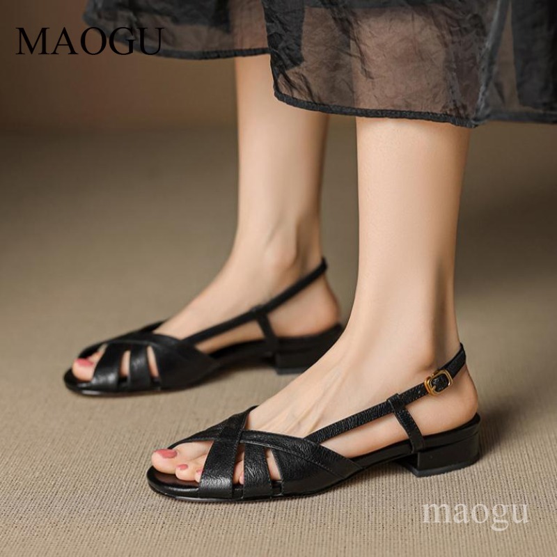 Sandal Slingback Wanita Ujung  - Vintage Fashion Style ulasan dan harga