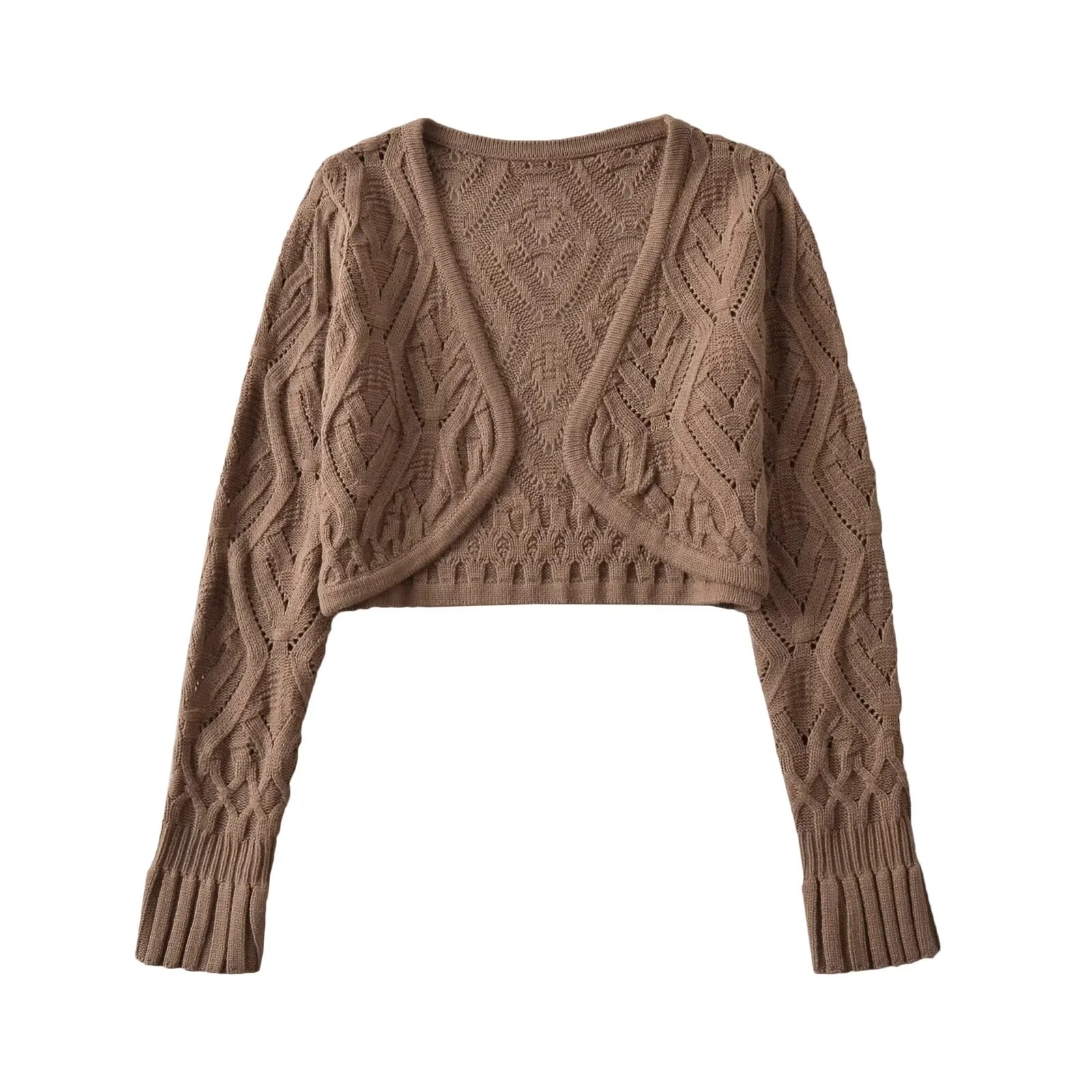 Setelan Atasan Cami Crop Halte - Crop Cardigan Vintage ulasan dan harga