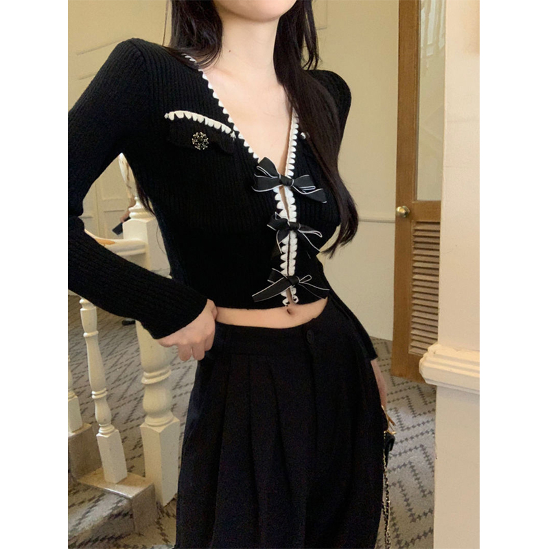 MEXZT kardigan rajut antik wan - Crop Cardigan Vintage ulasan dan harga