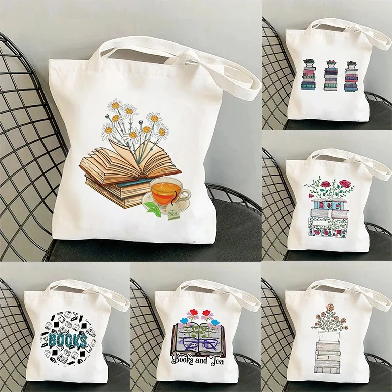Tas Tote Kanvas Motif Bunga un - Vintage Fashion Shop ulasan dan harga