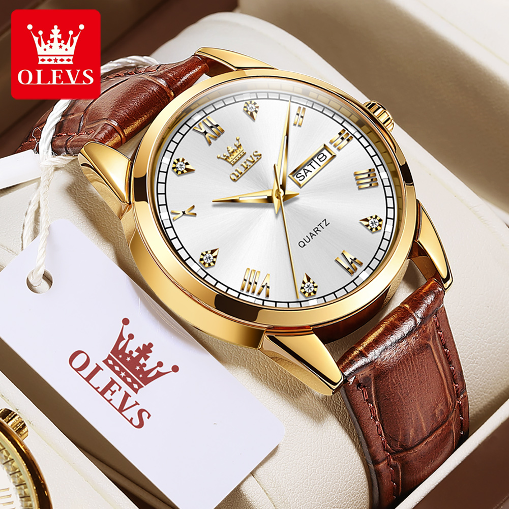 OLEVS Jam Tangan Pasangan Jam  - Vintage Fashion Week ulasan dan harga