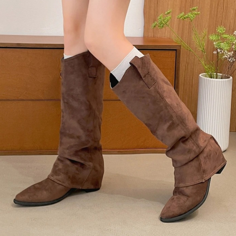 Sepatu Bot Wanita Setinggi Lut - Vintage Fashion Style ulasan dan harga