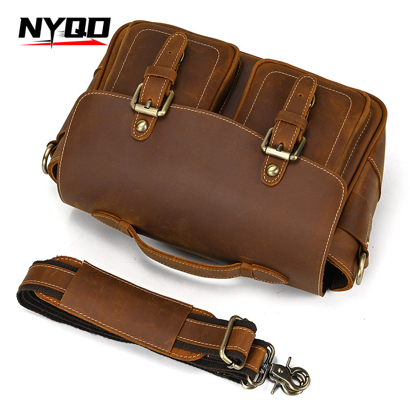 Tas Selempang Kulit Crazy Hors - Vintage Fashion Videos ulasan dan harga