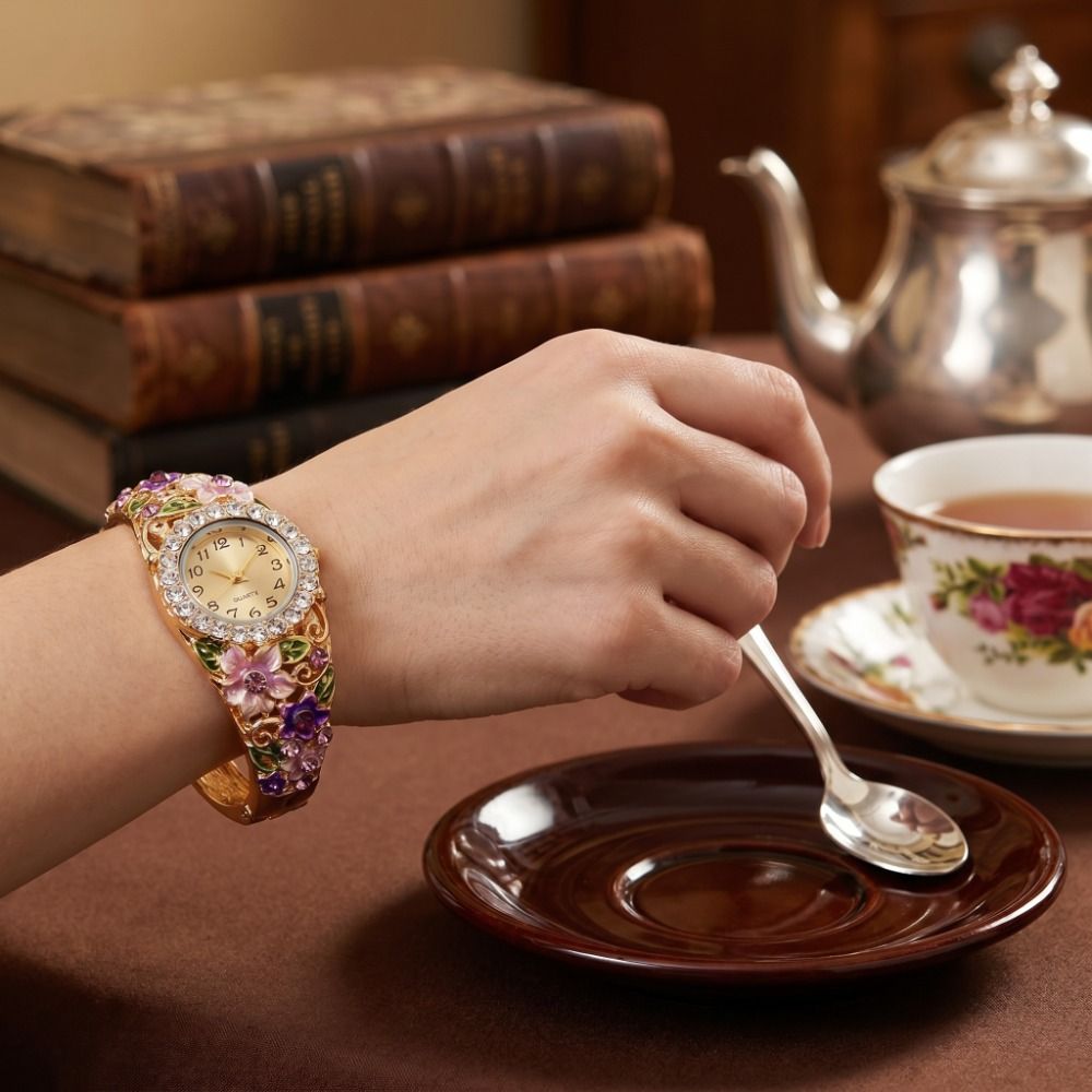 Jam Tangan Vintage Kaya Aksen  - Vintage Fashion Week ulasan dan harga