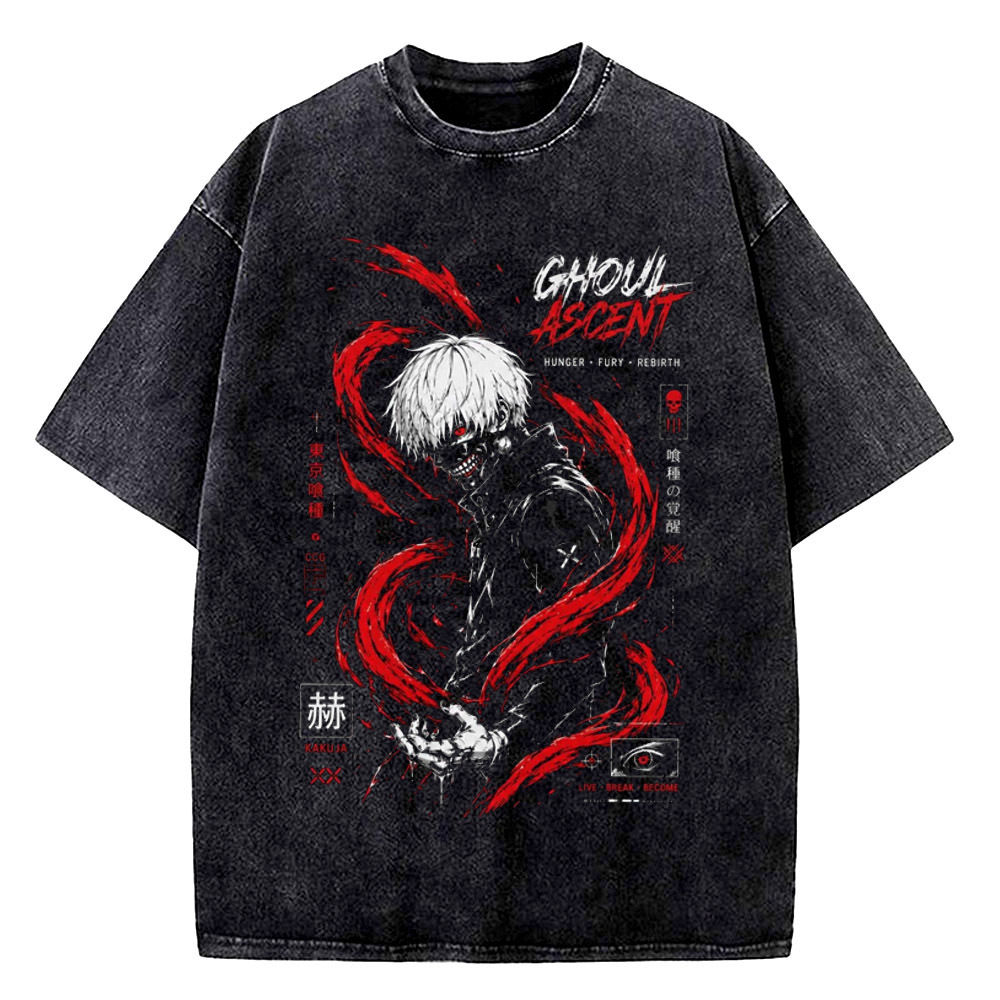 Kaos katun vintage Tokyo Ghoul - Vintage Fashion Tokyo ulasan dan harga