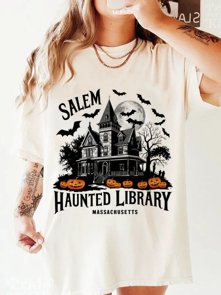 Kaus gaya busana cetak perpust - Vintage Fashion Library ulasan dan harga
