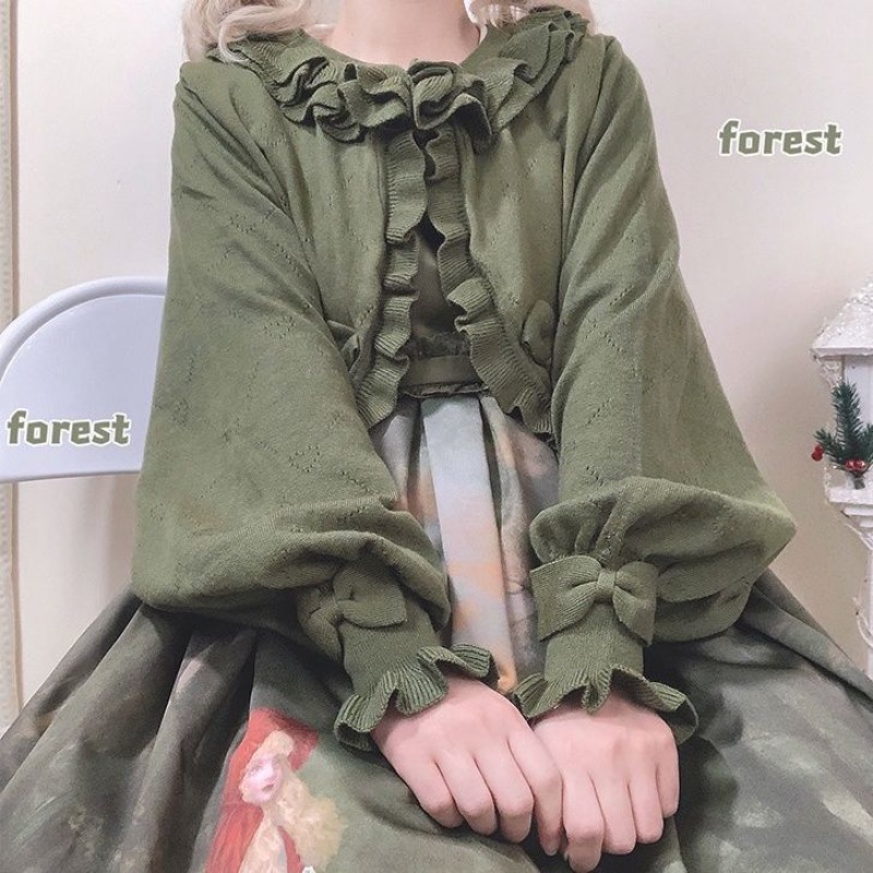 Kardigan Rajut Potongan Hati G - Crop Cardigan Vintage ulasan dan harga