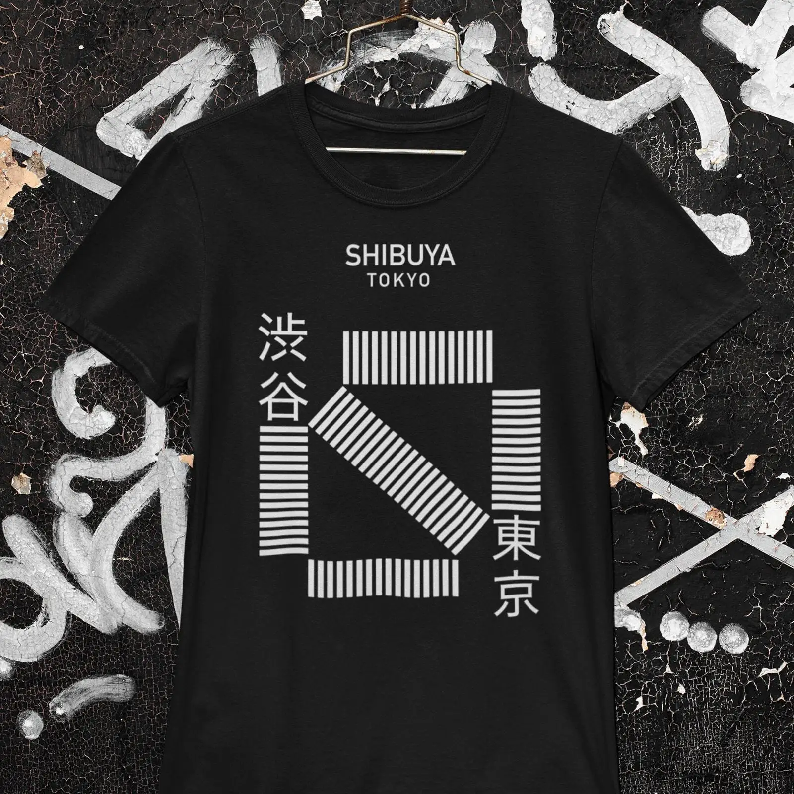 Kaos Minimalis Shibuya Crossin - Vintage Fashion Tokyo ulasan dan harga
