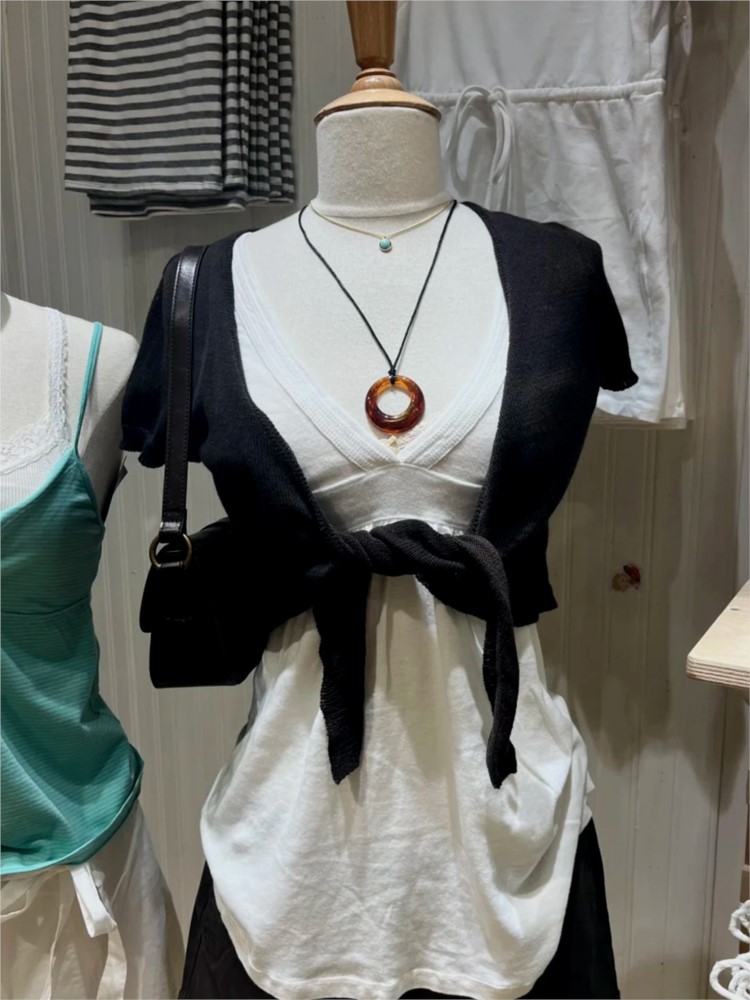 Kardigan Hitam Berenda dengan  - Crop Cardigan Vintage ulasan dan harga