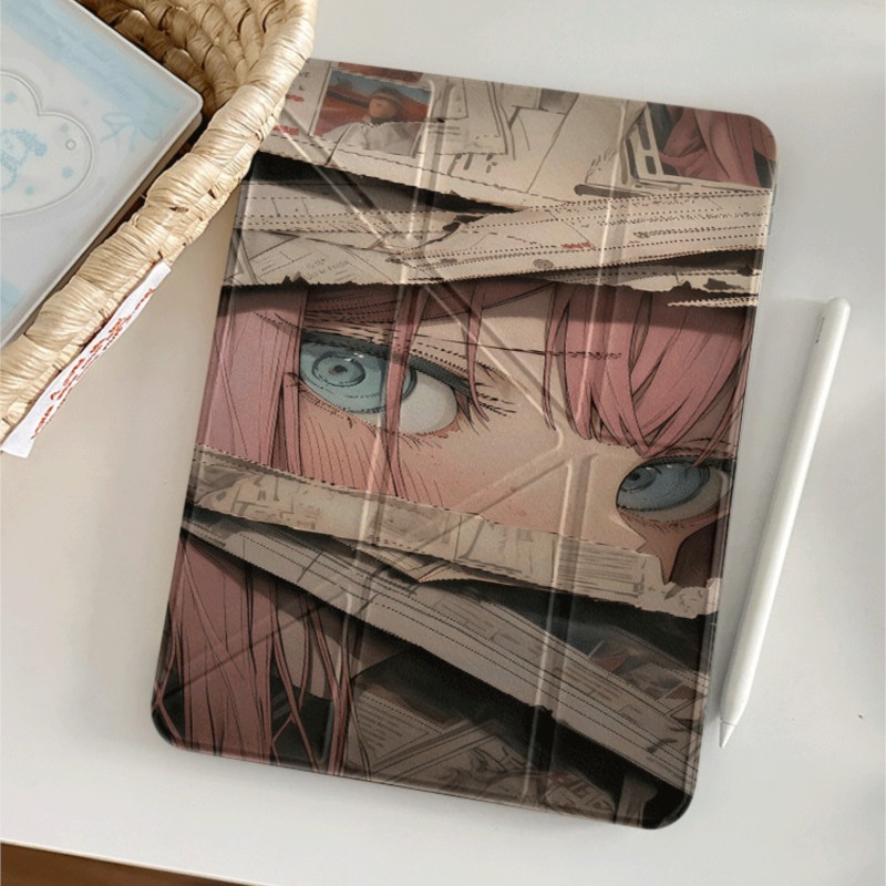 Casing Tablet Motif Koran Vint - Vintage Fashion Newspaper ulasan dan harga