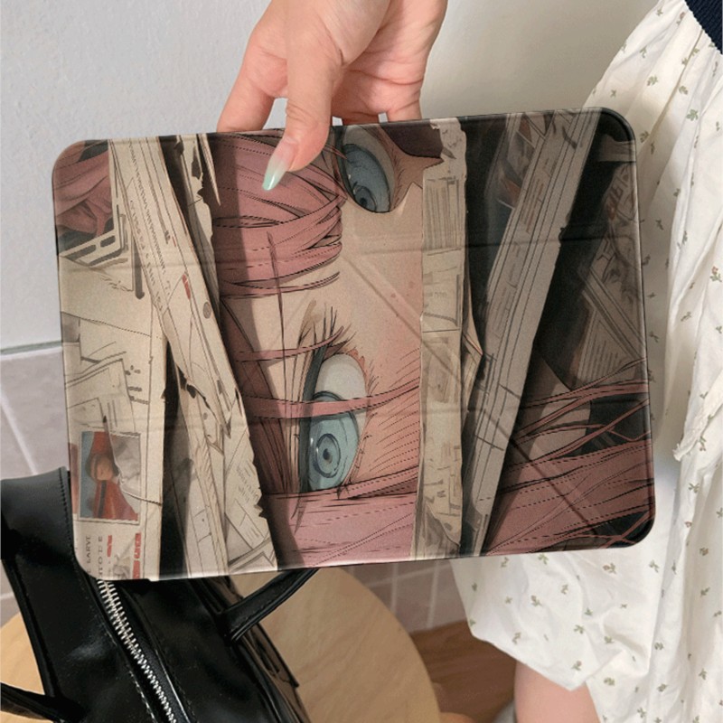 Casing Tablet Motif Koran Vint - Vintage Fashion Newspaper ulasan dan harga