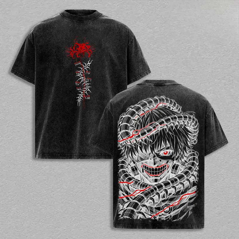Kaos Retro Manga Kaneki Ken To - Vintage Fashion Tokyo ulasan dan harga